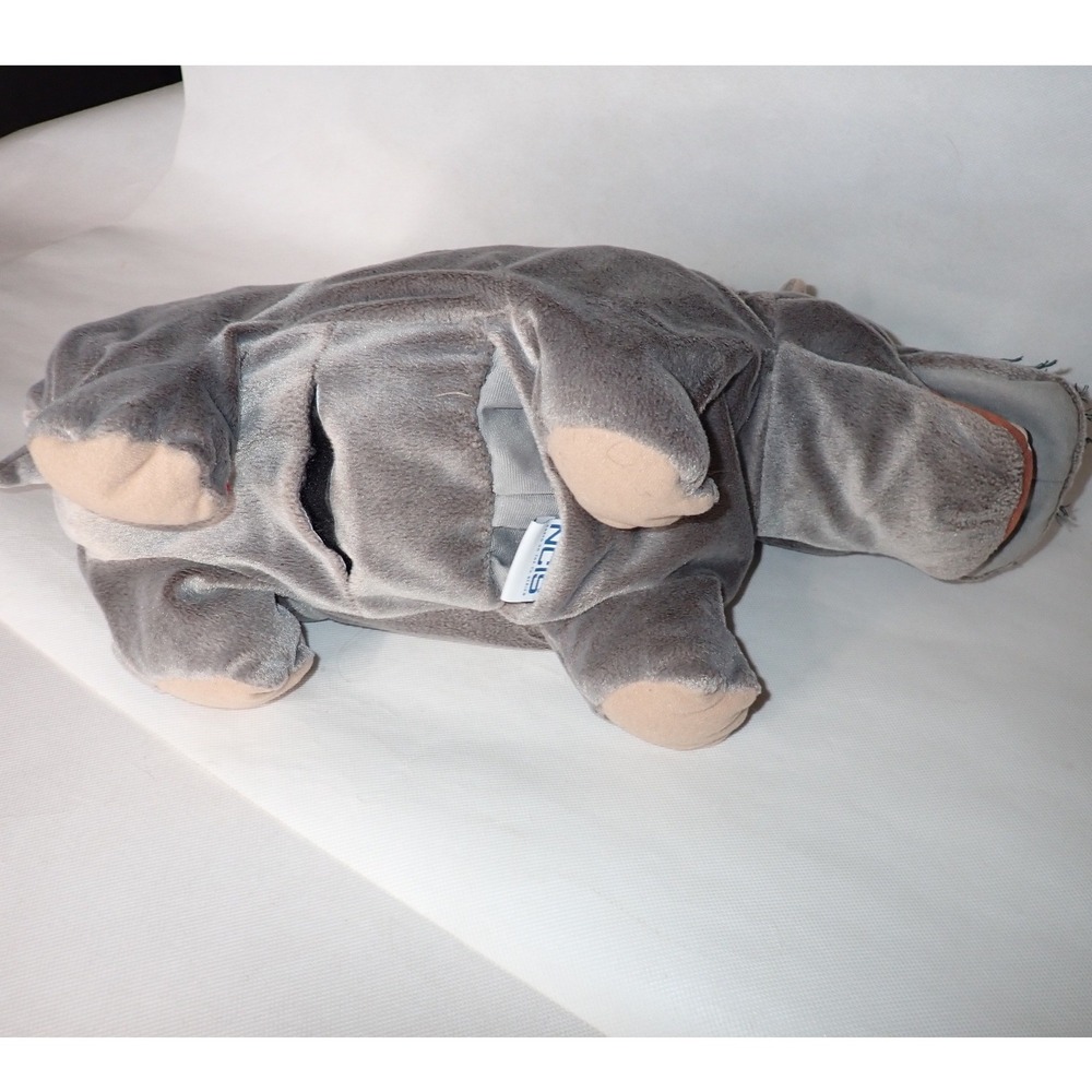 NCIS Bert the Hippo Farting Plush Stuffed Animal Grey 12"  Folkmanis Puppet READ - Picture 6 of 8
